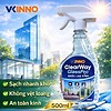 Nước Lau Kính ClearWay GlassPro 500ml–Sạch Nhanh, Không Vệt, Sáng Bóng Kính Nhà & Văn Phòng