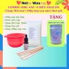 [TẶNG PHẤN] Combo Wax Lông Trải Nghiệm (100g sáp dừa, mỡ trăn, chén silicon, que gỗ)