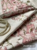 RAMY Vải linen tưng hoa hồng nền màu trắng - LTLOP110H