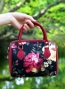 RAMY Túi trống họạ tiết hoa vintage thanh lịch