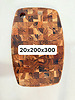 Thớt gỗ Teak JEIDO cao cấp hình oval DCOVAL01