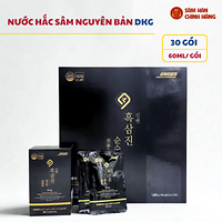 Nước Hắc Sâm Hàn Quốc DKG 60ml × 30 Gói – Ginssen Black Ginseng Jin Sunsu, Saponin 1.7mg/g