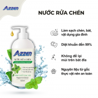 Nước Rửa Chén Bát AZZEN Tinh chất bạc hà 500ml 