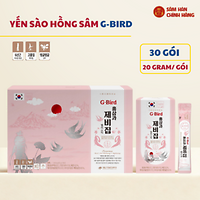 Hồng Sâm Yến Sào G-BIRD DKG 20g × 30 Stick – Korean Red Ginseng & Bird’s Nest Jelly Stick