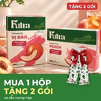 Trà Đào Hòa Tan Futra Hộp 14 Gói x 15g (12 + Tặng 2) / Túi 3 Gói Thử - Bột Trà Trái Cây Pha Sẵn Thơm Ngọt Uống Đá