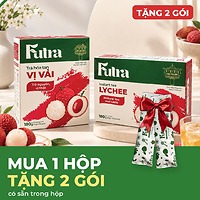 Trà Vải Hòa Tan Futra Hộp 14 Gói x 15g (12 + Tặng 2) / Túi 3 Gói Thử - Bột Trà Trái Cây Pha Sẵn Thơm Ngọt Uống Đá