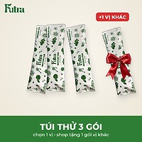 Trà Hòa Tan Nhiều Vị Futra Túi Thử 3 Gói x 15g Tặng 1 Gói - Đào Cam Sả, Tắc Mật Ong, Đào, Vải, Dâu, Gừng Linh Chi