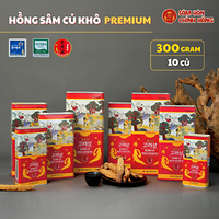 Hồng Sâm Củ Khô Hàn Quốc Premium 300g – 10 Củ Special, 31-50 củ DKG, Hồng Sâm 6 Năm Tuổi