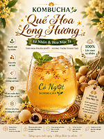 KOMBUCHA QUẾ HOA LONG HƯƠNG – TỪ NHÃN & HOA MỘC TÊ