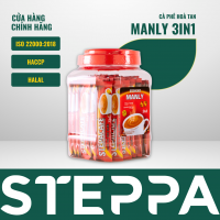 Cà phê hòa tan 3-in-1 MANLY gu đậm – hủ 50 gói x 17g