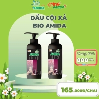 Dầu Gội Xả Sinh Học Bio Amida | Làm Sạch Da Đầu, Dưỡng Tóc Mềm Mượt, Lưu Hương Lâu