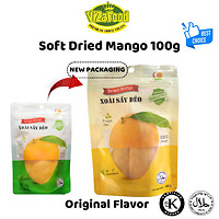 [MUA 3 TẶNG 1][100g]Xoài sấy dẻo nguyên vị, rất ít xơ, ít đường, chất lượng thượng hạng, túi 100G-Viza Food