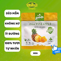 [100G] Thơm sấy dẻo vị tự nhiên, giòn giòn, mềm, thơm và chua ngọt tự nhiên túi - Viza Food
