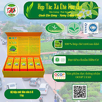 Bộ Hộp Chè Tôm Nõn 5 ô 1kg ( 5 gói 200g) – HTX chè Hảo Đạt