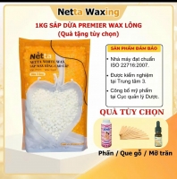 NETTA WAXING CHUYÊN SỈ - 1KG- SÁP WAX LÔNG SÁP DỪA HÀNG LOẠI 1, WAX SẠCH LÔNG TƠ, LÔNG CỨNG, WAX NACH, TAY CHÂN, RÂU RIA MÉP, TOÀN THÂN, BODY SÁP WAXING TẠI NHÀ HOẶC SPA