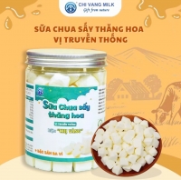 Sữa Chua Sấy Thăng Hoa Vị Truyền Thống Chị Vàng Milk Hộp 90g - Giòn Xốp, Chua Ngọt Tự Nhiên - Bữa Ăn Dinh Dưỡng Cho Cả Gia Đình