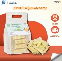 Bánh Sữa Vị Xưa Chị Vàng Milk Túi 500g - Mềm Mịn Thơm Béo - Đặc Sản Ba Vì Cho Cả Gia Đình