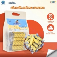 Bánh Sữa Phô Mai Chị Vàng Milk Túi 500g - Mềm Mịn Tan Nhanh - Đặc sản Ba Vì Cho cả Gia Đình
