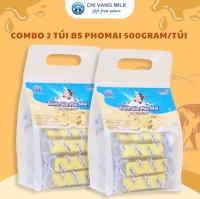 Combo 2 Túi Bánh Sữa Phô Mai Chị Vàng Milk 500g - Mềm Mịn Tan Nhanh - Đặc sản Ba Vì Cho cả Gia Đình