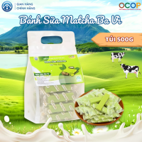 Bánh Sữa Matcha Chị Vàng Milk Túi 500g - Mềm Mịn Tan Nhanh - Đặc Sản Ba Vì Cho Cả Gia Đình