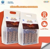 Combo 1 KG Bánh Sữa Socola Chị Vàng Milk - Mềm Mịn Thơm Béo - Đặc Sản Ba Vì Cho Cả Gia Đình