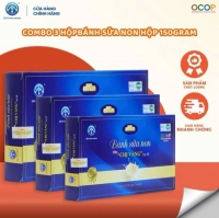 Combo 3 Hộp Bánh Sữa Non Ba Vì Chị Vàng Milk 110g - Thưởng thức vị ngon – Nuôi dưỡng tương lai