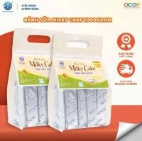Combo 1 KG Bánh Sữa Milky Cake Chị Vàng Milk - Mềm Mịn Tan Nhanh - Đặc Sản Ba Vì Cho Cả Gia Đình