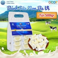 Bánh Sữa Non Ba Vì Chị Vàng Milk Túi 500g - Món Quà Sức Khỏe Cho Cả Gia Đình