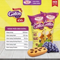 BÁNH BÔNG LAN NHO TƯƠI GATOS 30g 45g – MỀM MỊN, BÔNG XỐP, THƠM NGON MỖI NGÀY