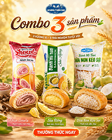 Combo 5 Bánh Hoàng Thịnh Đại – Mix Vị Thơm Ngon, Tiện Lợi, An Toàn, DInh Dưỡng