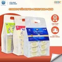 Combo 3 Túi Bánh Sữa Mix Vị + Non + Milky Bar Chị Vàng Milk 500g - Thơm Ngon, Giàu Dinh Dưỡng - Món Quà Sức Khỏe Cho Cả Gia Đình