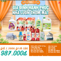 COMBO GIA ĐÌNH HẠNH PHÚC – NHÀ SẠCH THƠM, QUẦN ÁO LƯU HƯƠNG CẢ NGÀY