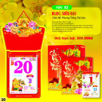 Bộ lịch Bloc siêu đại (NN10) – Chủ đề Phong Thủy Tài Lộc