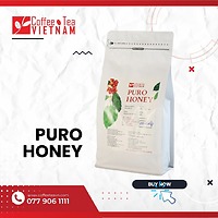 Cà Phê Hạt Rang Puro Honey 500g – 100% Arabica Khe Sanh, Hương Mật Ong & Trái Cây Chín