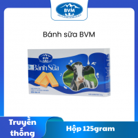 Bánh Sữa BVM Ba Vì Hộp 125G | Đặc Sản Sữa Tươi Ba Vì Thơm Ngon Ngọt Dịu, Bổ Dưỡng