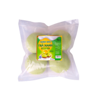 Bánh bao trà xanh nhân kim sa  (4 cái x 60 gram)