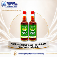 NƯỚC MẮM NGON247 35 ĐỘ ĐẠM – 80% CÁ CƠM, ĐẬM ĐÀ VỊ BIỂN TRONG CHAI THỦY TINH