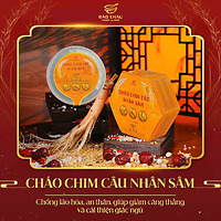 Cháo Chim Câu Nhân Sâm Hộp Thiếc, Chống Lão Hóa, Cải Thiện Giấc Ngủ