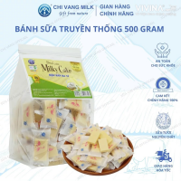 BÁNH SỮA BA VÌ MILKY CAKE TÚI 500G THANH NGẮN - SỮA CHỊ VÀNG OFFICIAL