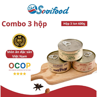 COMBO 3: CÁ MÒI KHO - PATE CÁ MÒI - CÁ MÒI SƯỜN SỤN SỐT CÀ