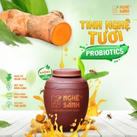  Cốt Nghệ Ủ Mật Ong Chum Sành trên 6 Tháng- 350ml