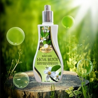 Dầu Gội Hoa Bưởi Không Bọt Tha Von 250 ml, bảo vệ và chăm sóc tóc giúp giảm rụng, cho tóc mọc dày chắc khỏe, bóng mượt.  