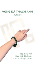 - Forest Serenity Quartz - VÒNG ĐÁ THẠCH ANH XANH 