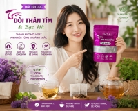 TRÀ THẢO MỘC DÒI THÂN TÍM – BỔ PHỔI, GIẢM HO, THANH LỌC CƠ THỂ hộp 40 túi lọc, THẢO MỘC TÂY NINH, NGÂN THẢO MỘC