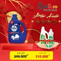 Nước Giặt Cao Cấp Bell Euro Hương Nước Hoa Châu Âu 4KG Xanh
