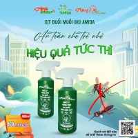 XỊT ĐUỔI MUỖI, ĐUỔI CÔN TRÙNG BIO AMIDA CHAI 500ML CÔNG NGHỆ SINH HỌC AN TOÀN LÀNH TÍNH