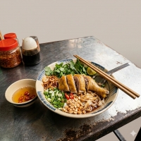 Phở trộn đùi chặt Thanh Hà - Phở trộn đùi thịt ngon, đậm đà