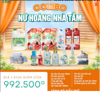 COMBO NỮ HOÀNG PHÒNG TẮM SBI – THƠM NGÁT, SẠCH KHUẨN, CHĂM SÓC TOÀN DIỆN