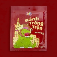 Bánh Tráng Trộn Sa Tế Bò Jolly 25g – Giòn Cay Đậm Vị – Gói Ăn Vặt