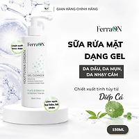 Sữa Rửa Mặt FerraON Dạng Gel - Houttuynia Cordata Gel Cleanser - Sạch Dịu Nhẹ Cho Da Dầu Mụn Nhạy Cảm 150ml